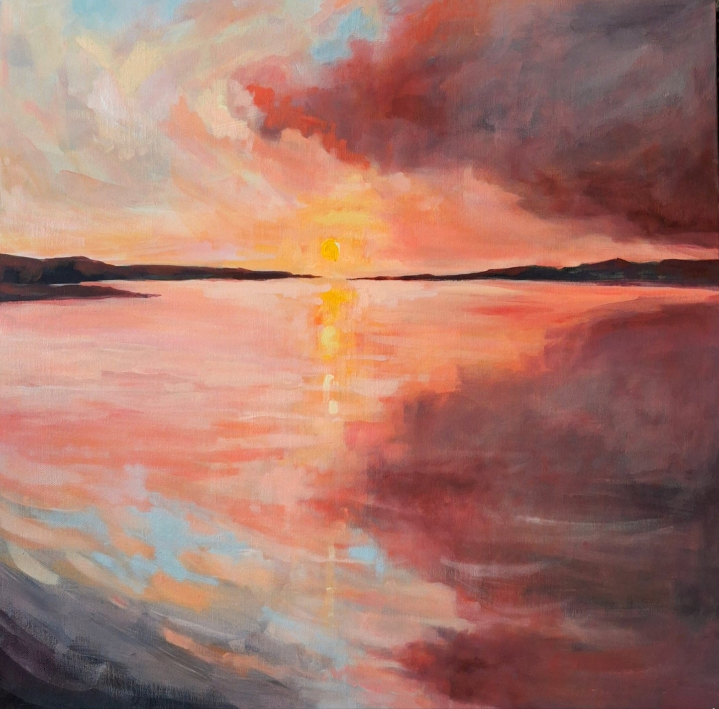 Sunset Glow - Large Landscape Painting