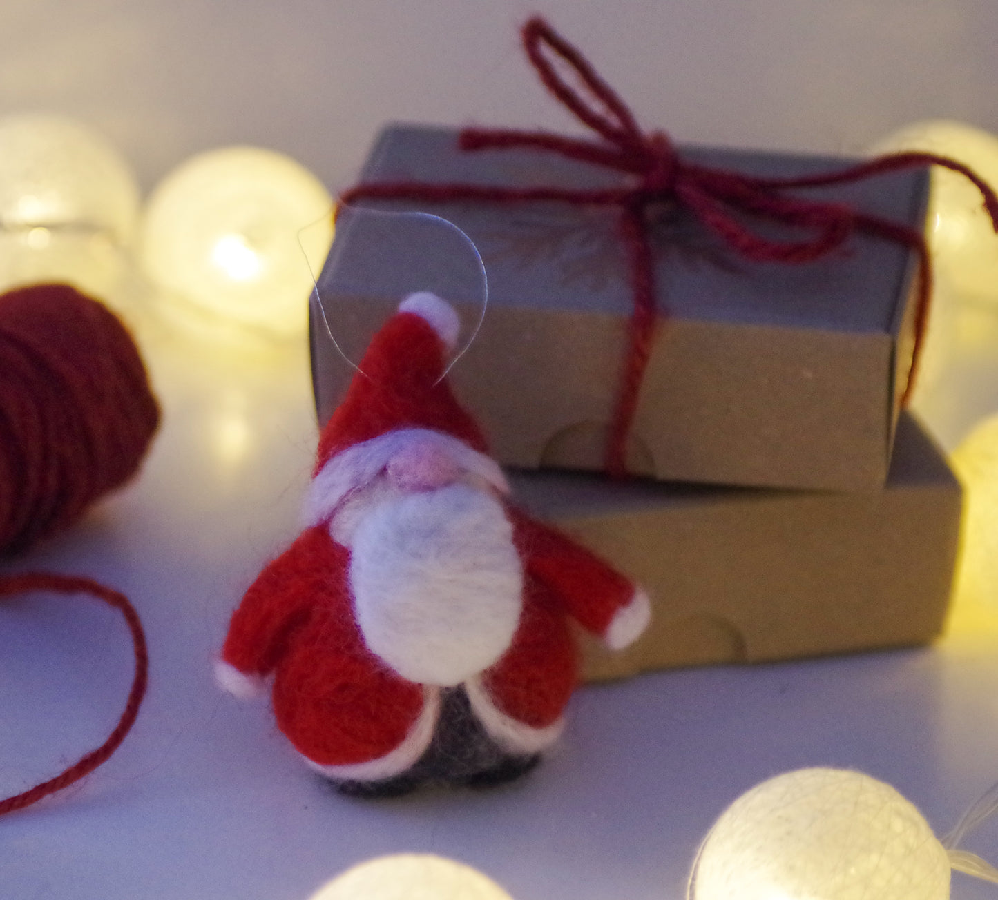 Handmade Needle Felted Santa - Christmas Tree Decoration MADE TO ORDER