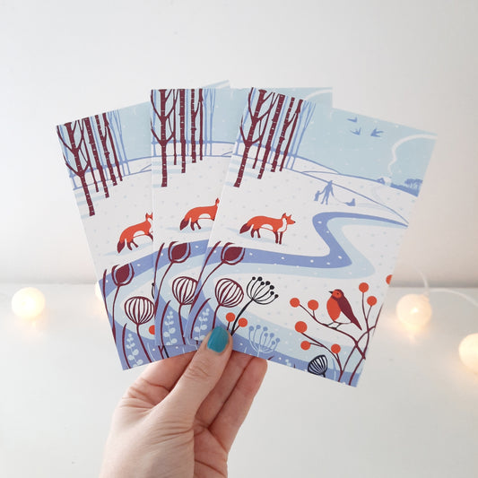 Country Christmas - Greetings Card | Christmas Card