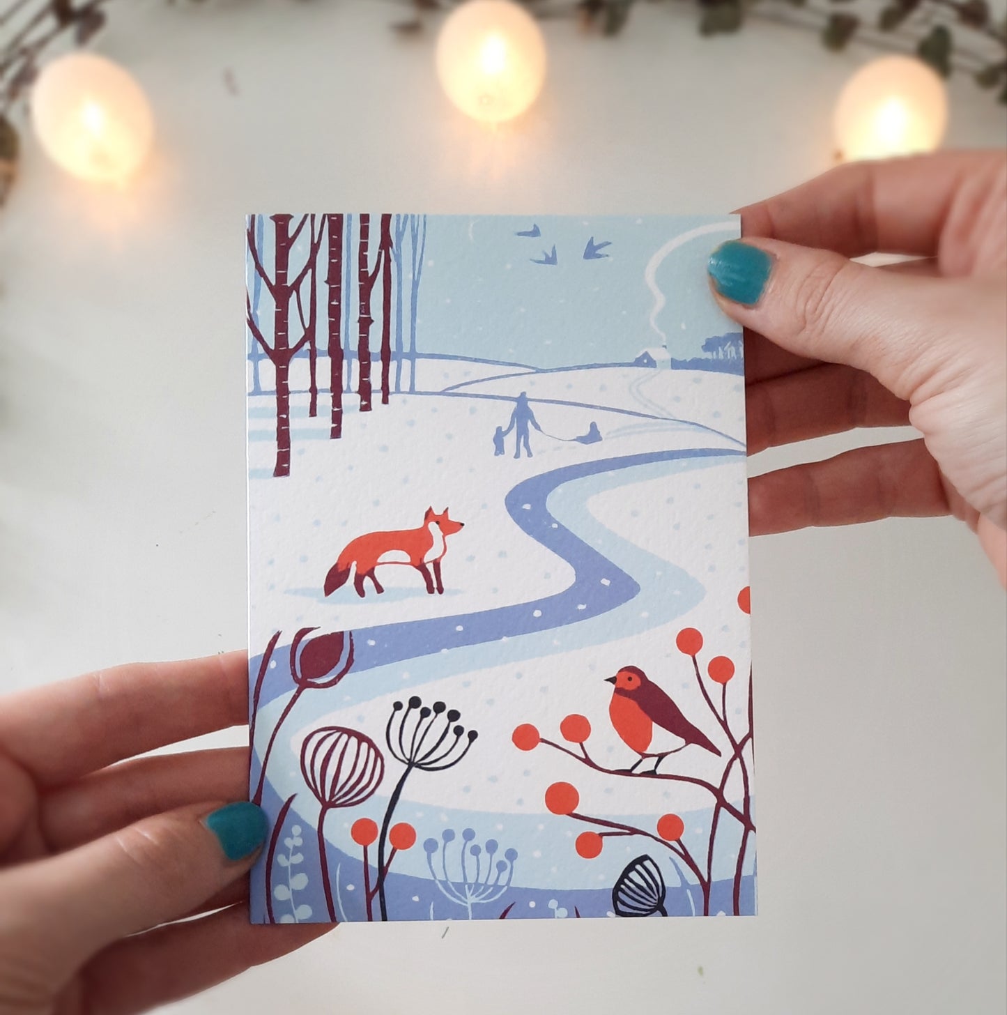 Country Christmas - Greetings Card | Christmas Card