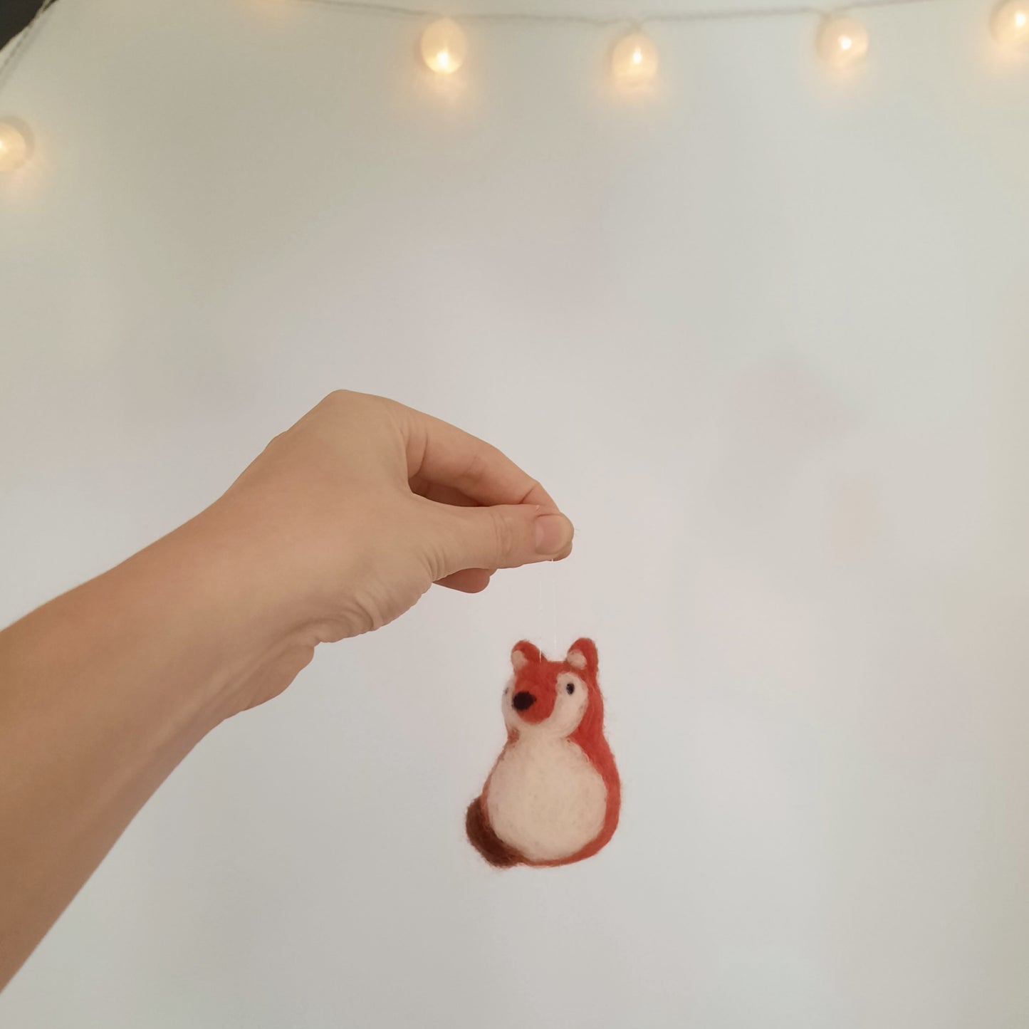Handmade Needle Felted Fox Decoration - Made to Order