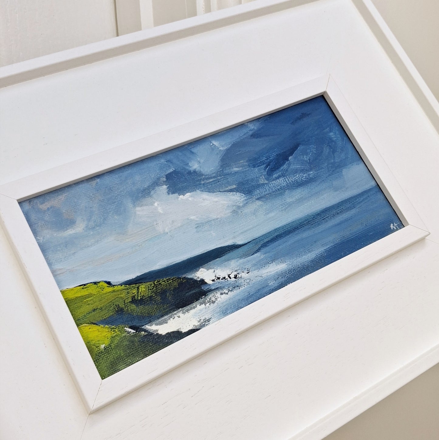 Wavebreak - Original oil on canvas landscape painting