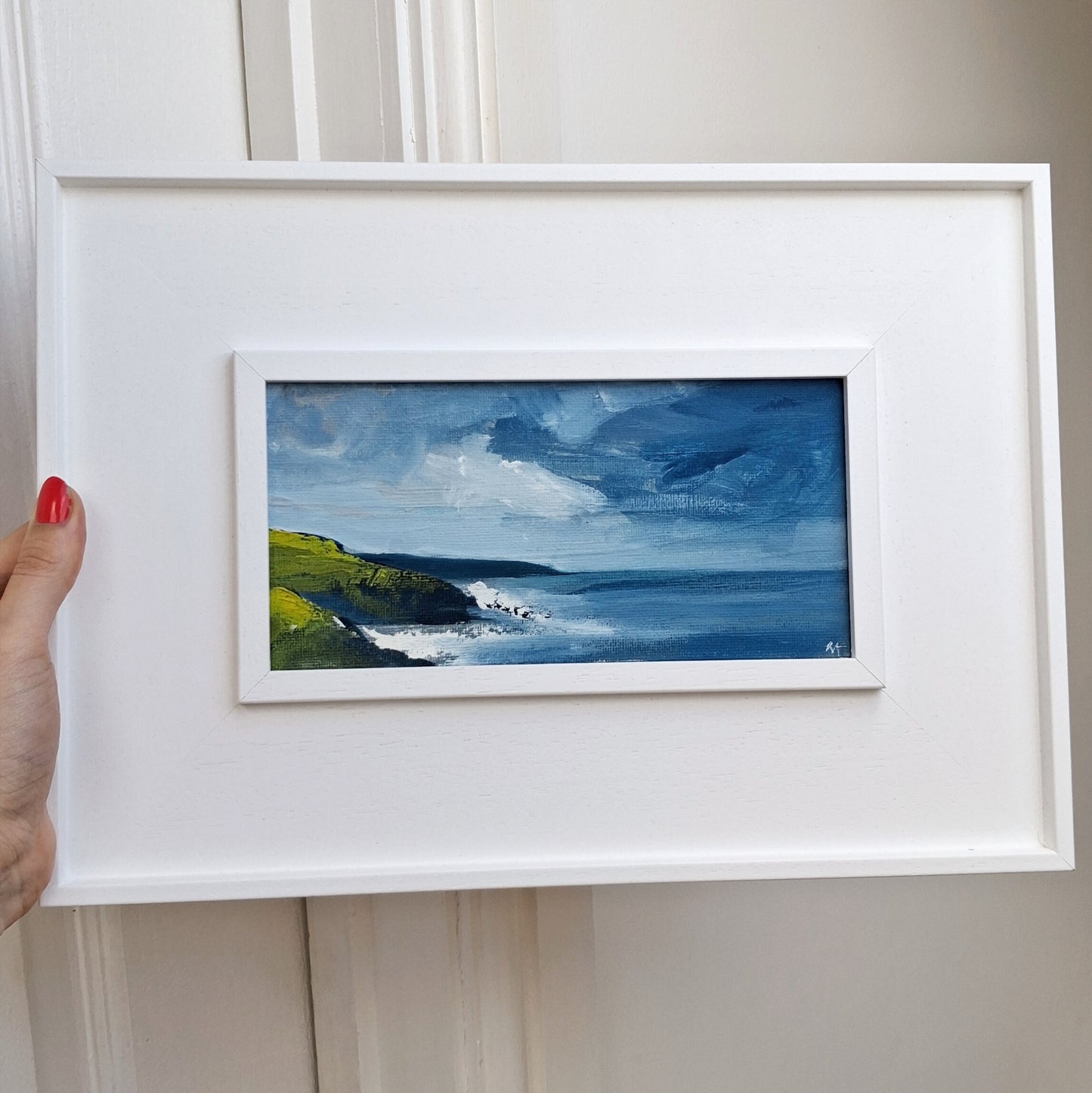 Wavebreak - Original oil on canvas landscape painting