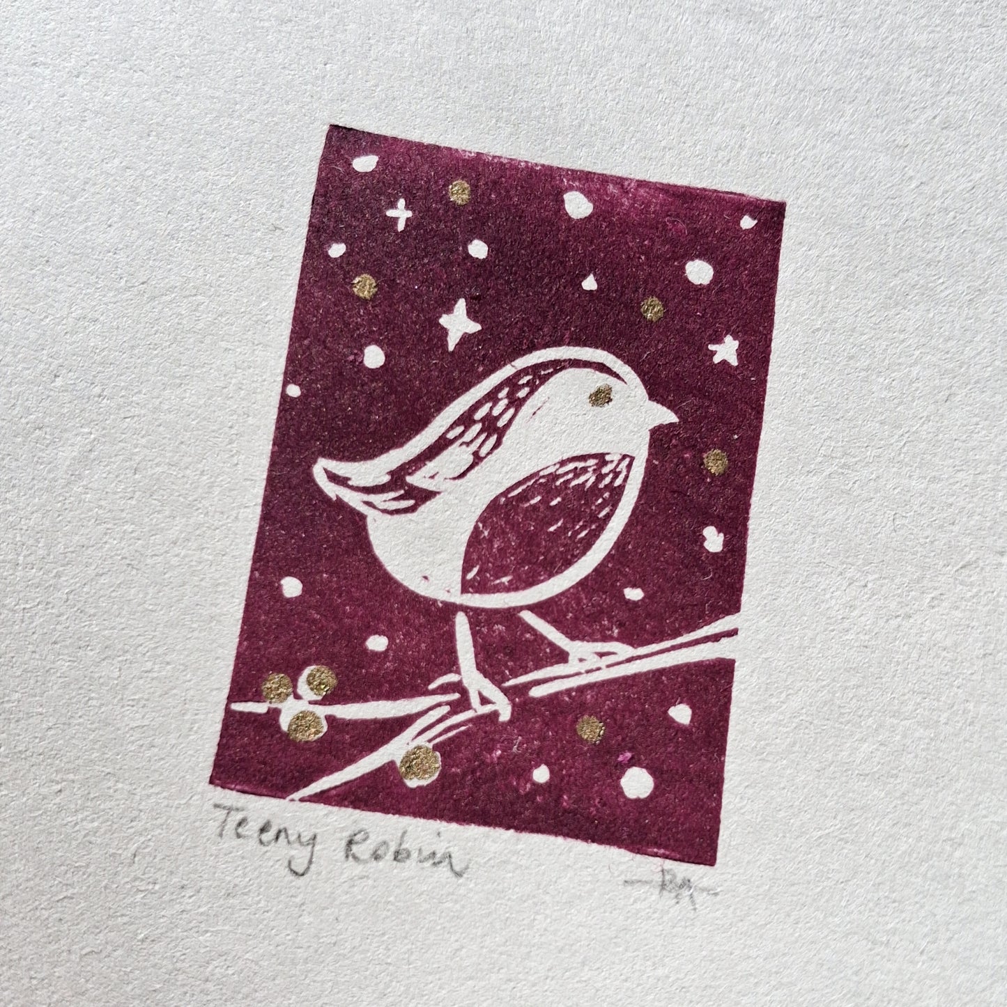 SECONDS Teeny Lino Prints