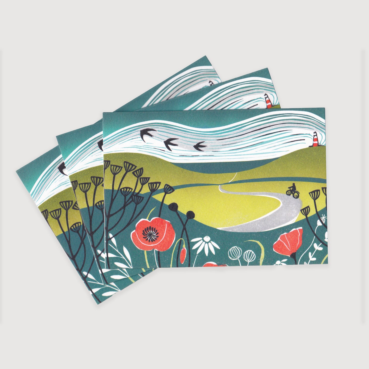Towards the Sea - Greetings Card
