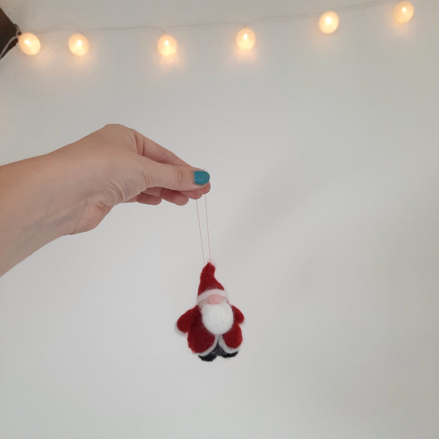 Handmade Needle Felted Santa - Christmas Tree Decoration MADE TO ORDER