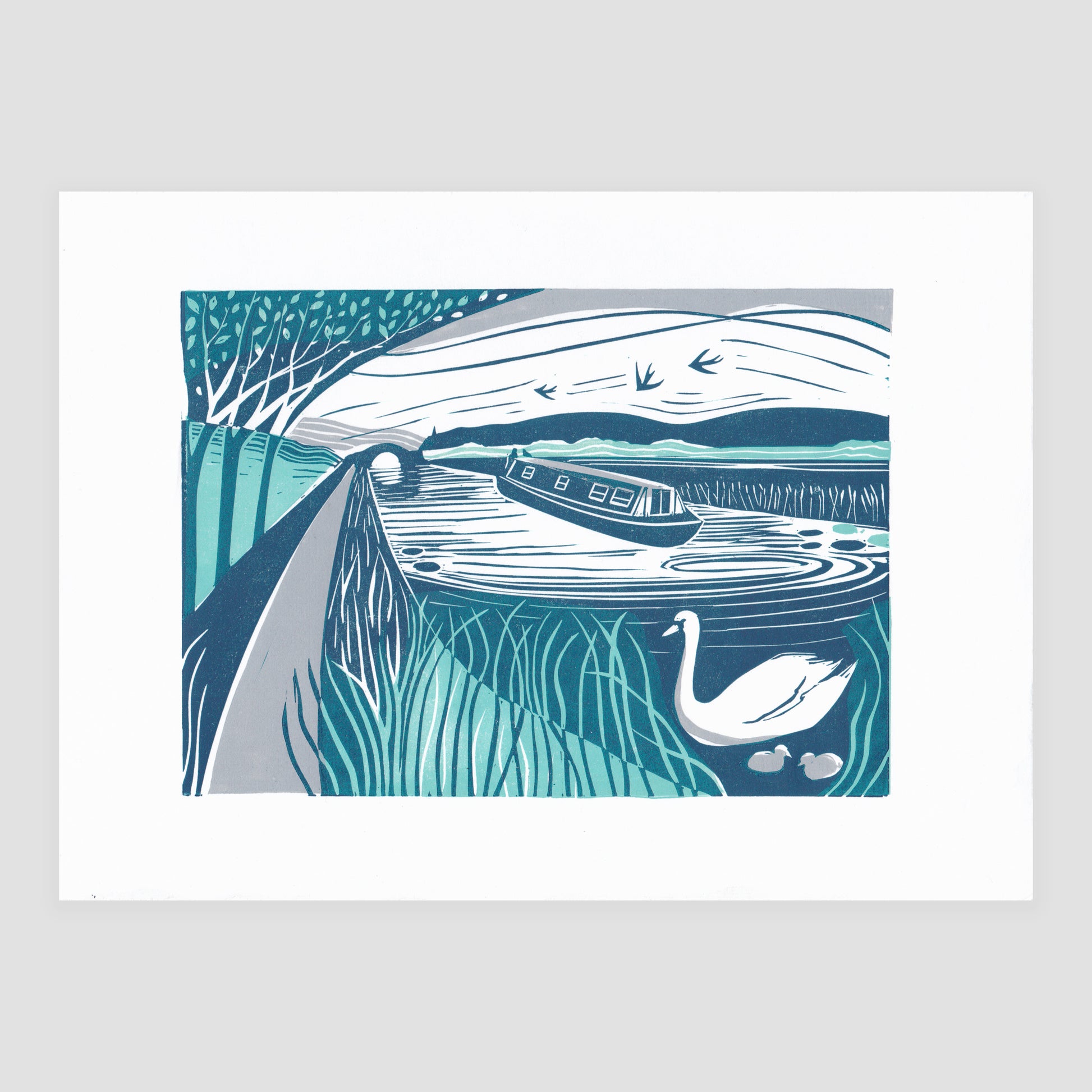 Canal landscape print