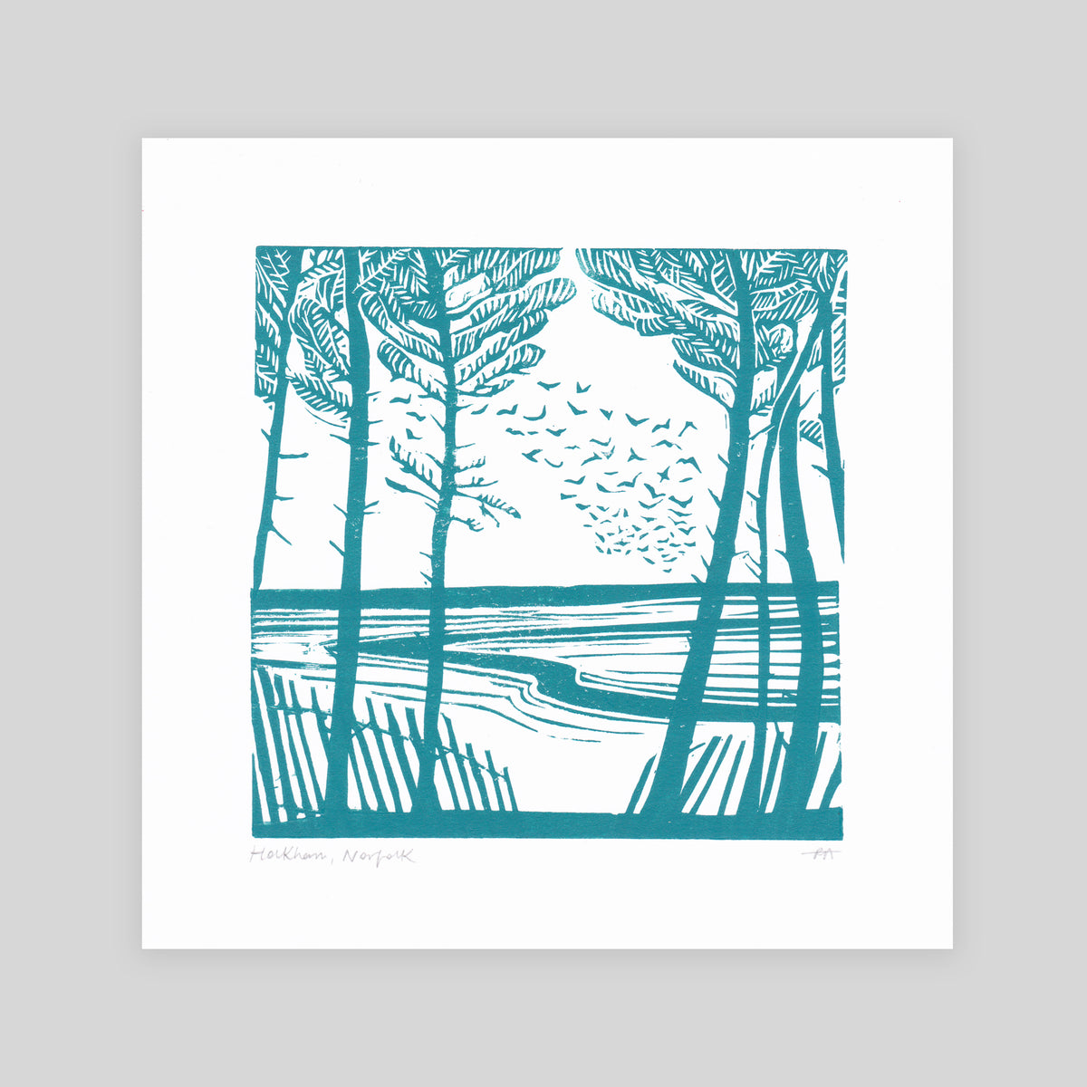 SECONDS - Holkham, Norfolk Lino Print