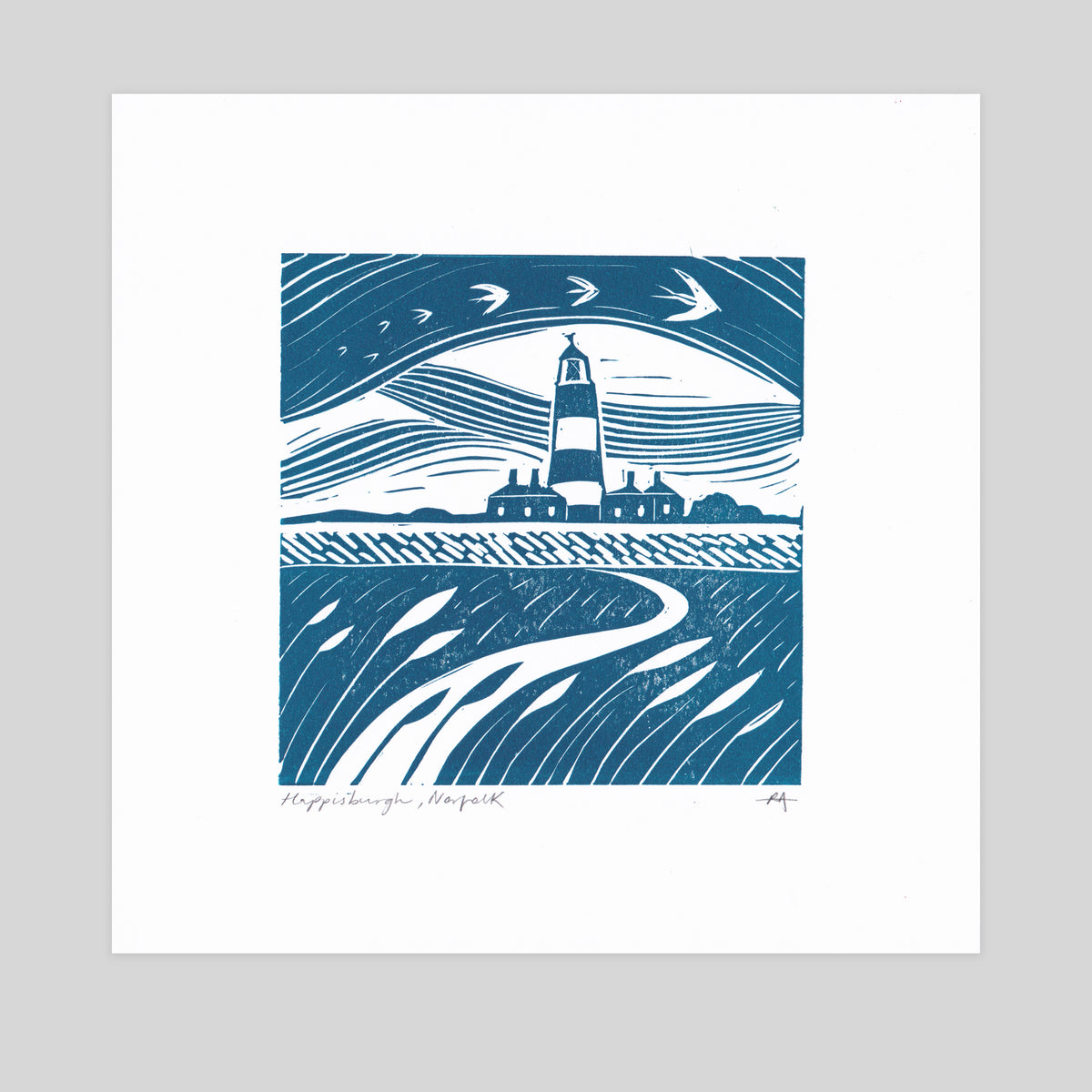 SECONDS - Happisburgh, Norfolk Lino Print