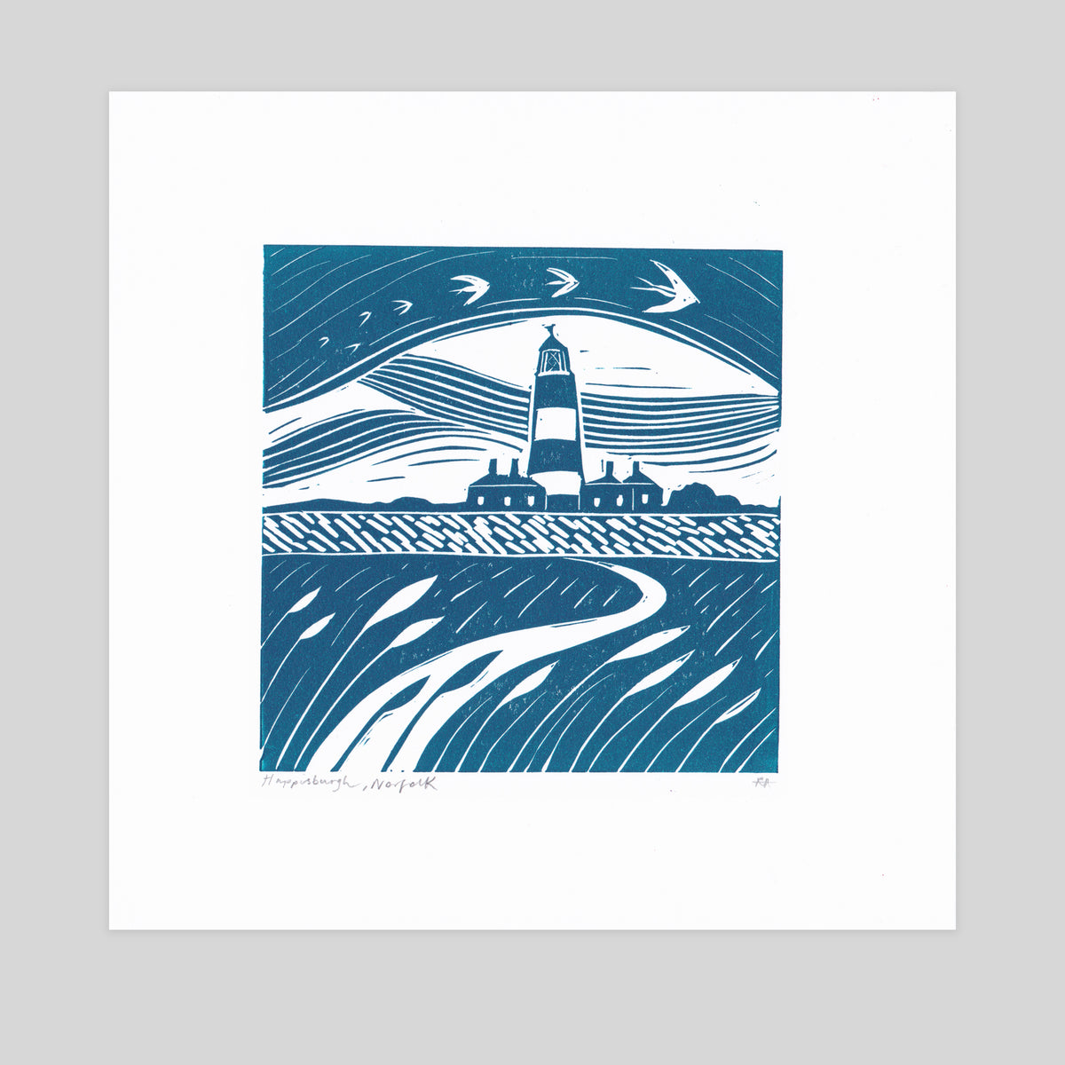 SECONDS - Happisburgh, Norfolk Lino Print