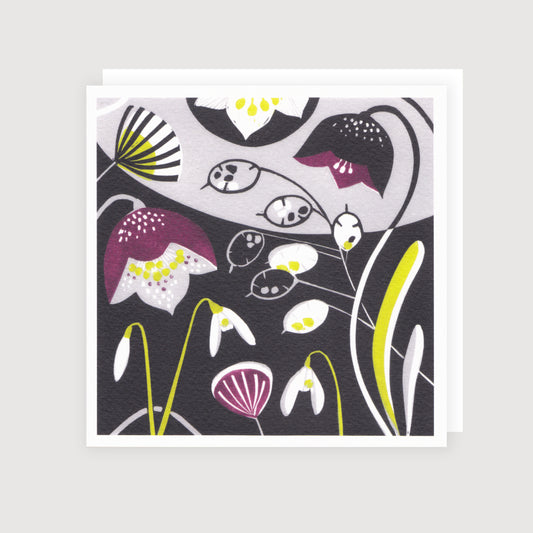 Hellebores & Snowdrops - Greetings Card