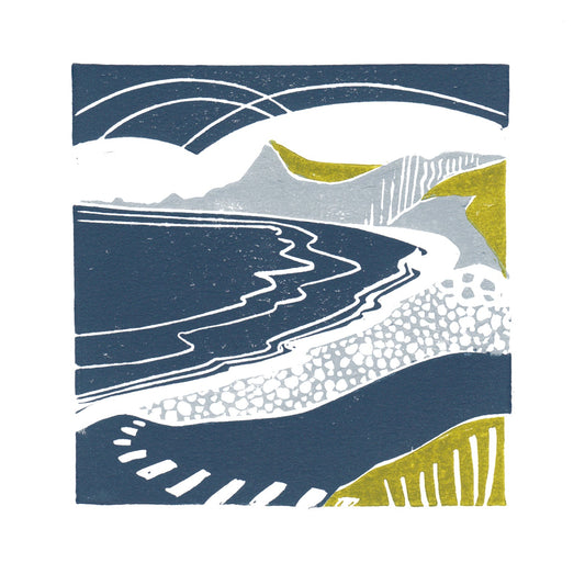 To The Cove II - Original Lino Print