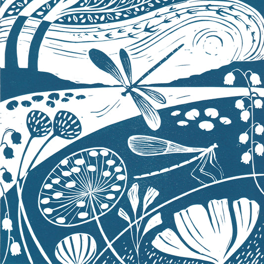 Awakening - Original Lino Print