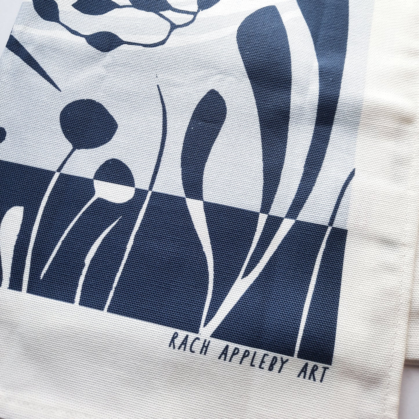 Coastal Tea Towel - Handmade Digital Printed Tea Towel | Gift Idea | 100% Cotton | Made in the UK