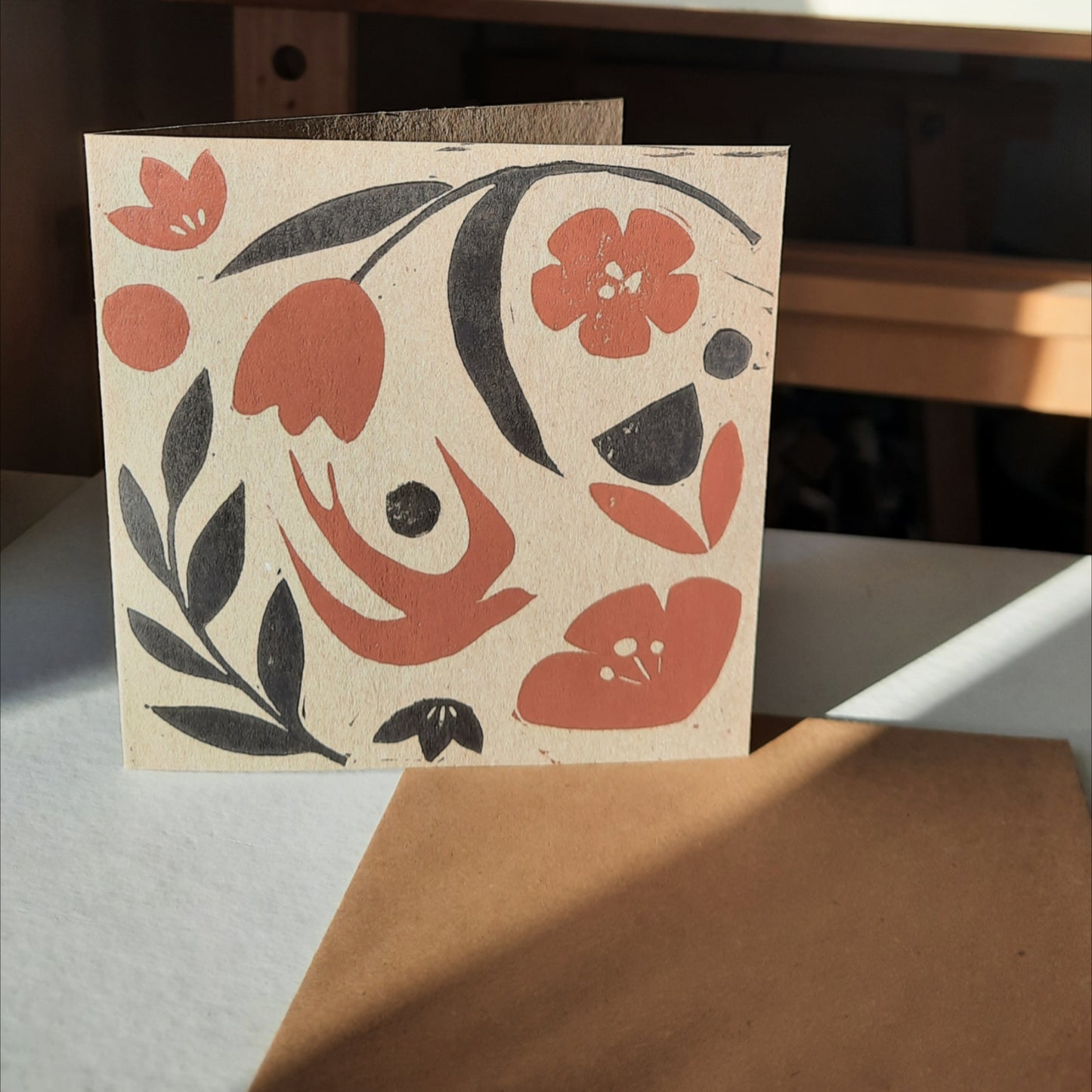 In Bloom - Hand Printed Greetings Card