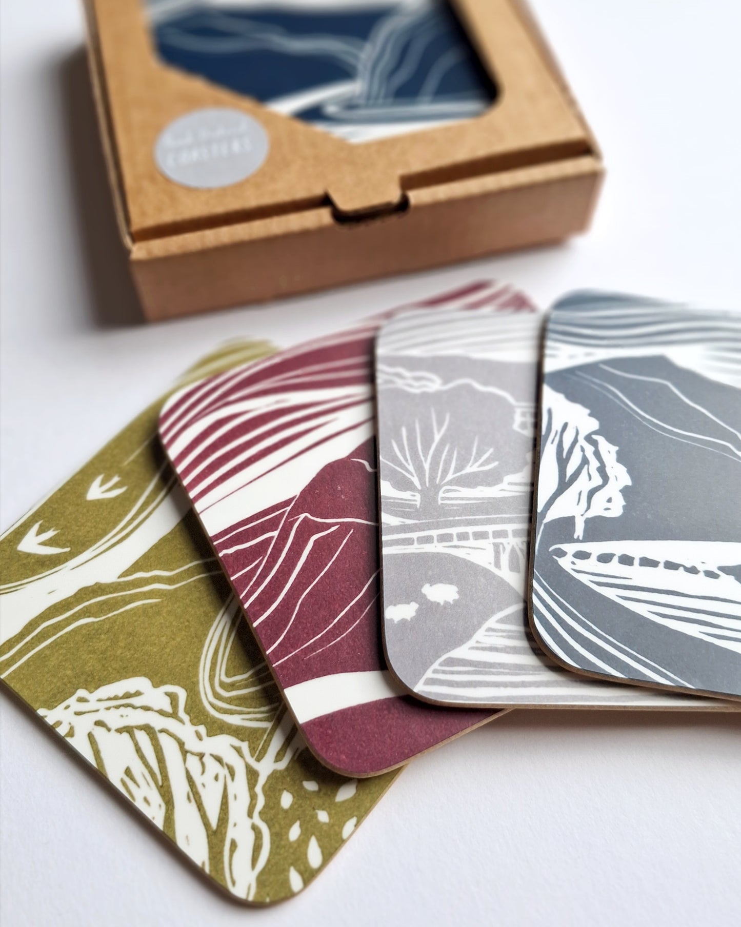 Set of 4 Coasters - Peak District Locations