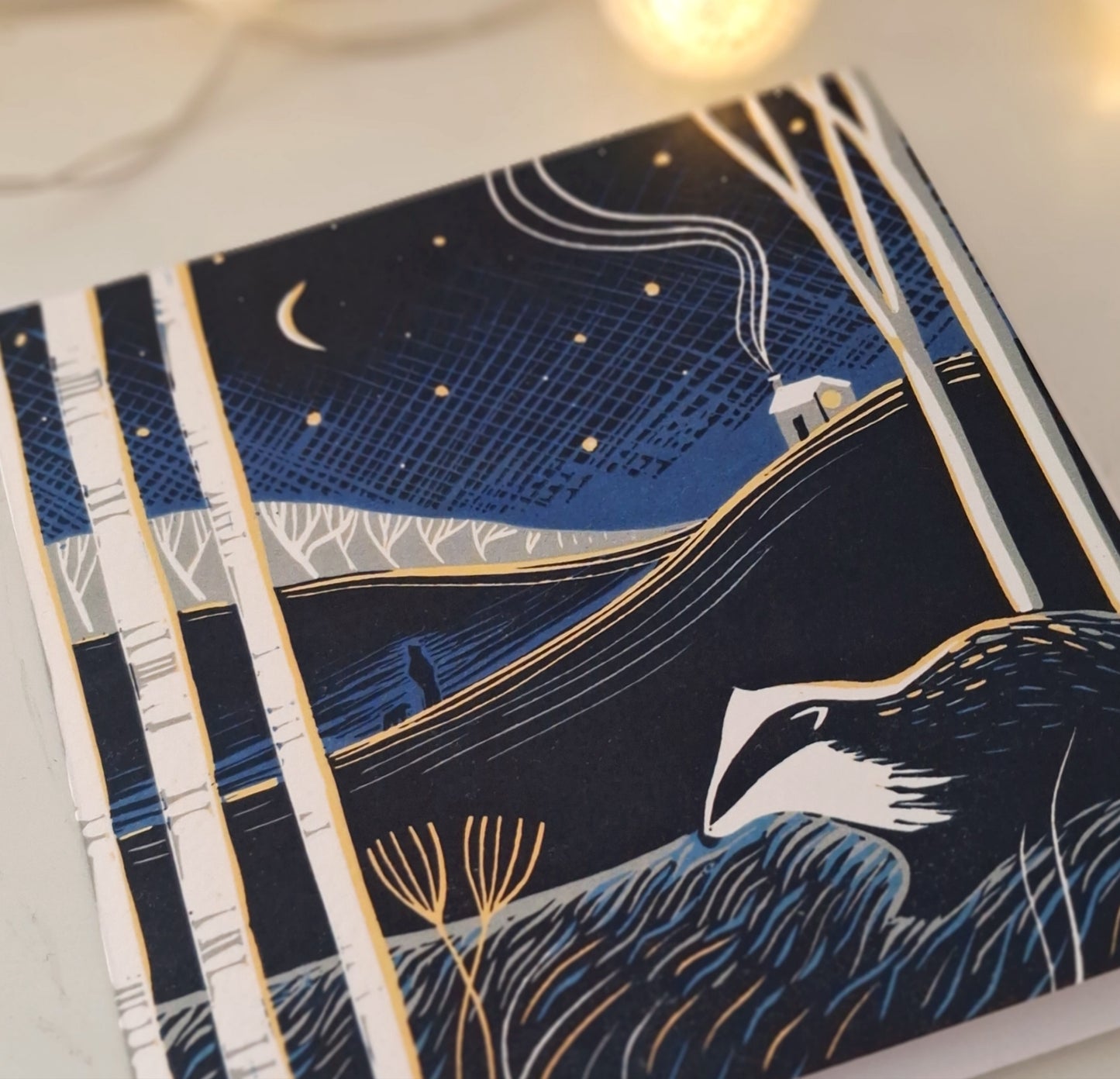 Woodland Badger - Greetings Card | Christmas Card