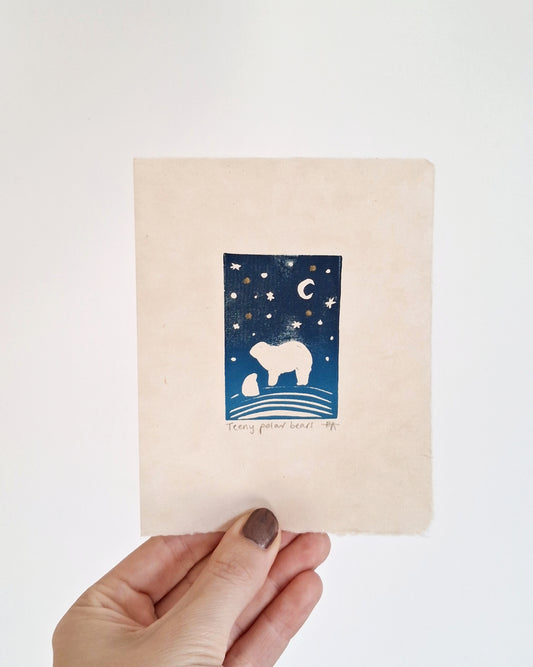 SECONDS Teeny Lino Prints