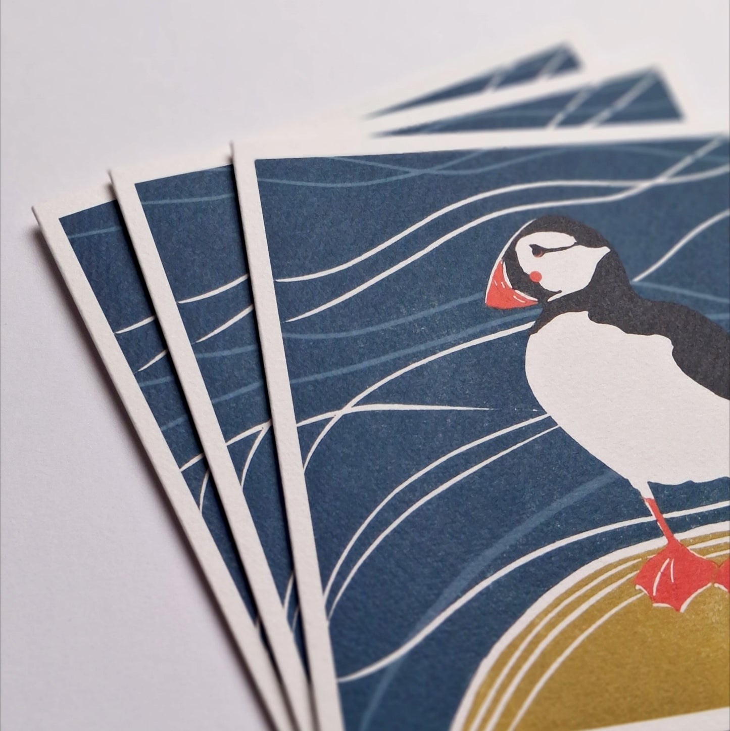 Clifftop Puffin - Greetings Card