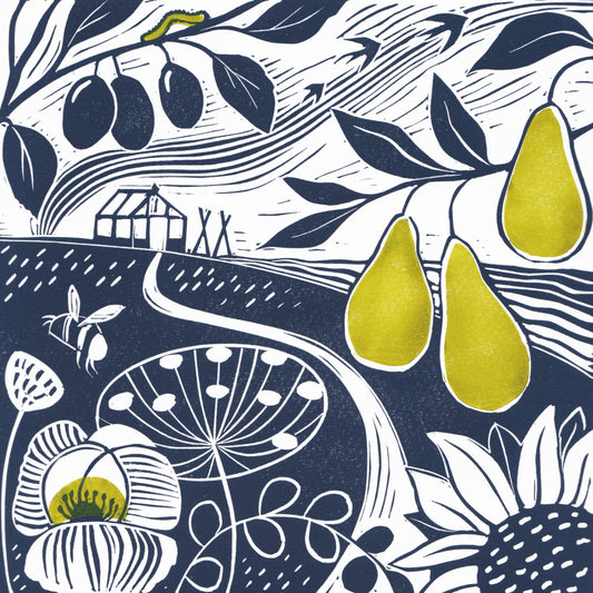 Abundance - Original Lino Print