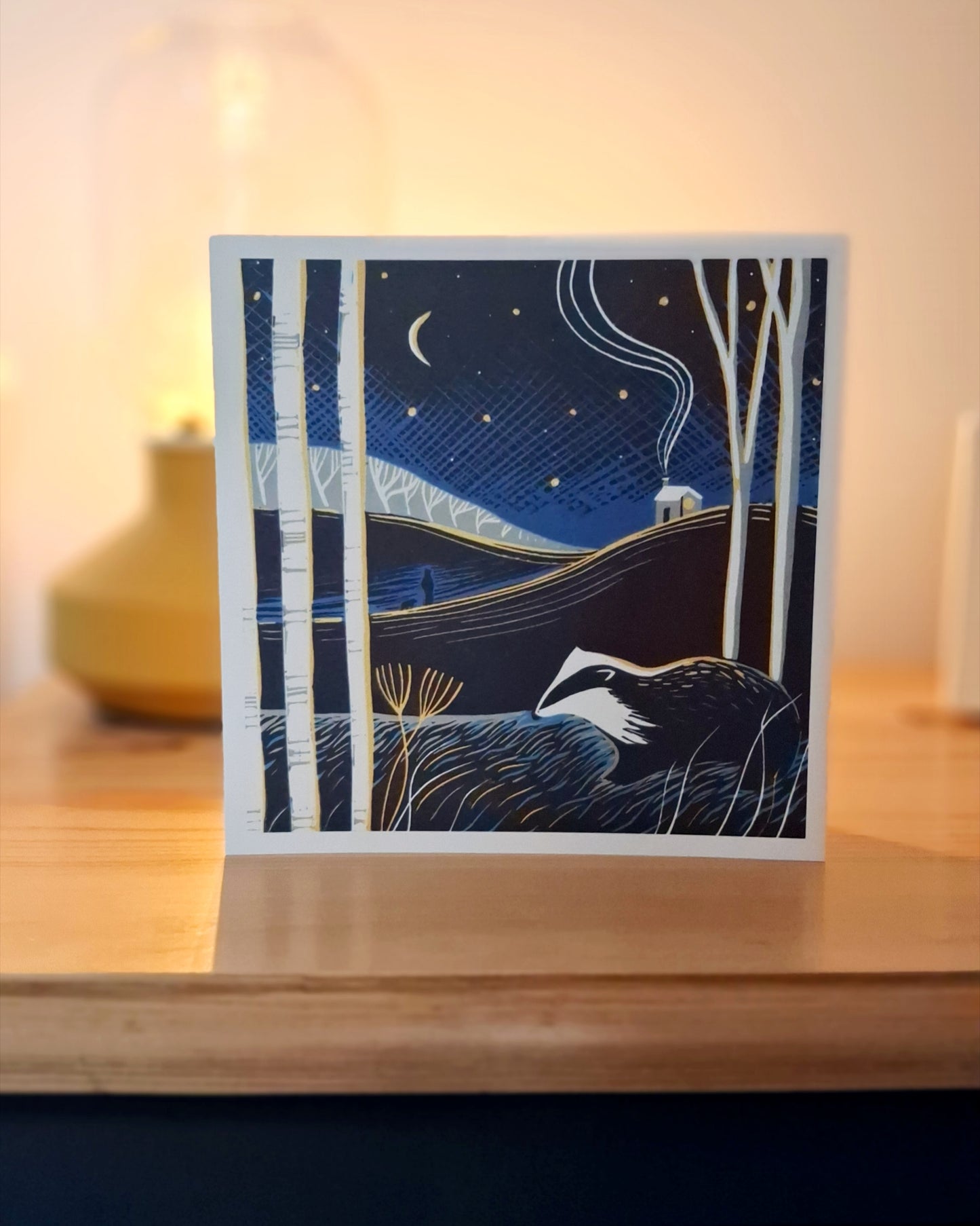 Woodland Badger - Greetings Card | Christmas Card