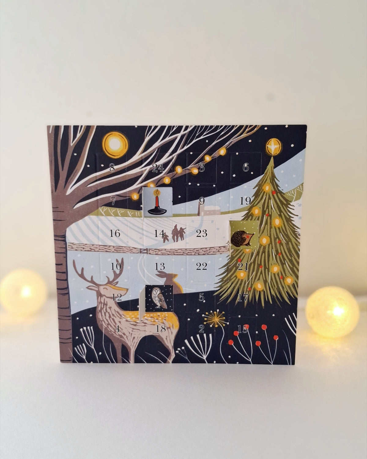 Moonlit Christmas - Advent Calendar Greetings Card