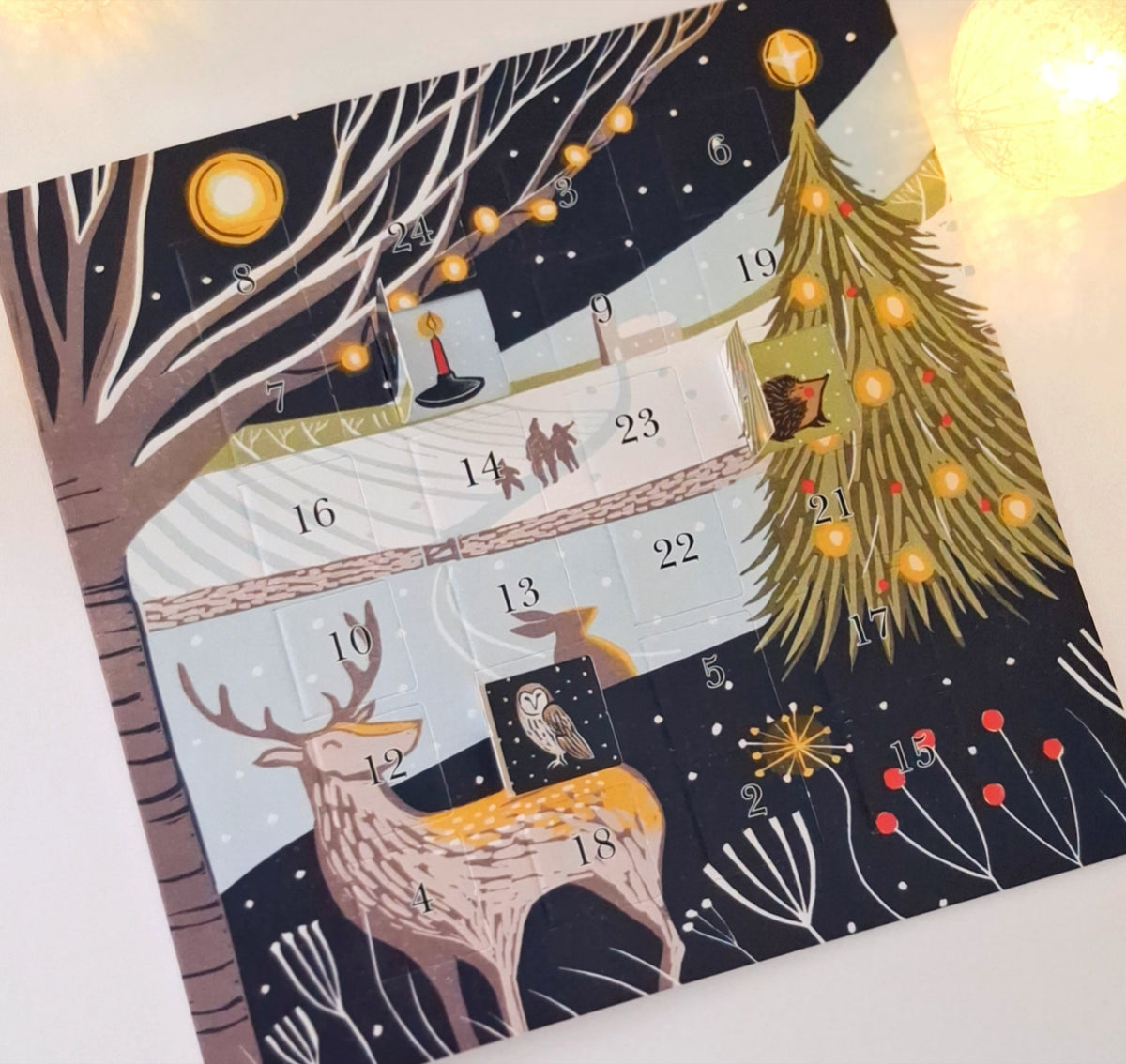 Moonlit Christmas - Advent Calendar Greetings Card