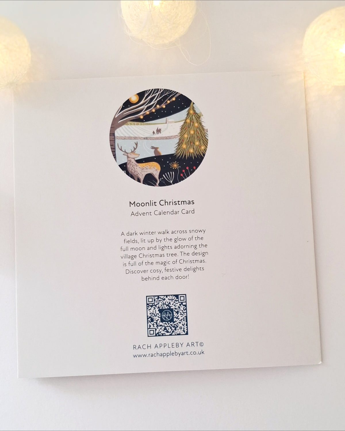 Moonlit Christmas - Advent Calendar Greetings Card
