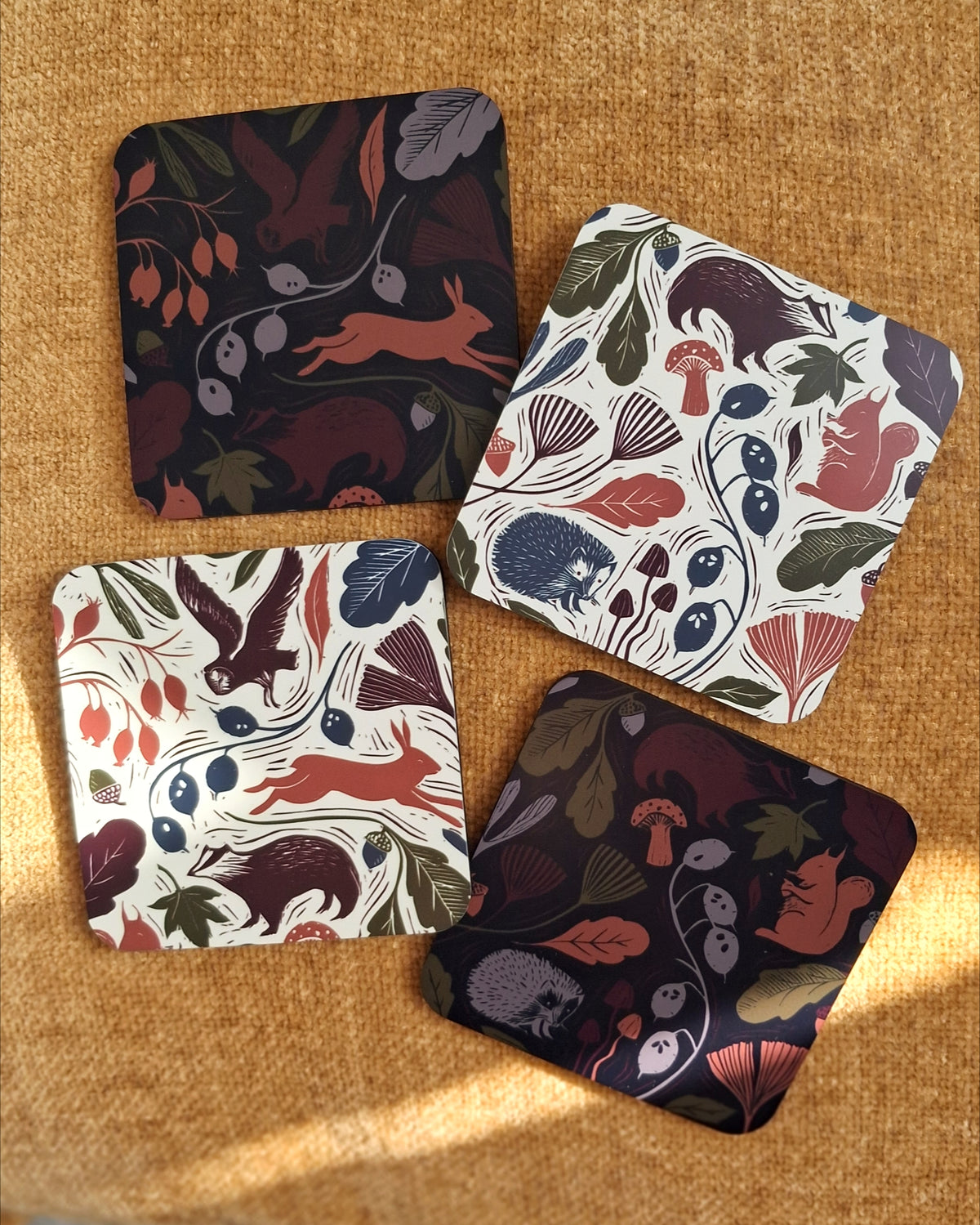 Set of 4 Coasters - Autumn Delights