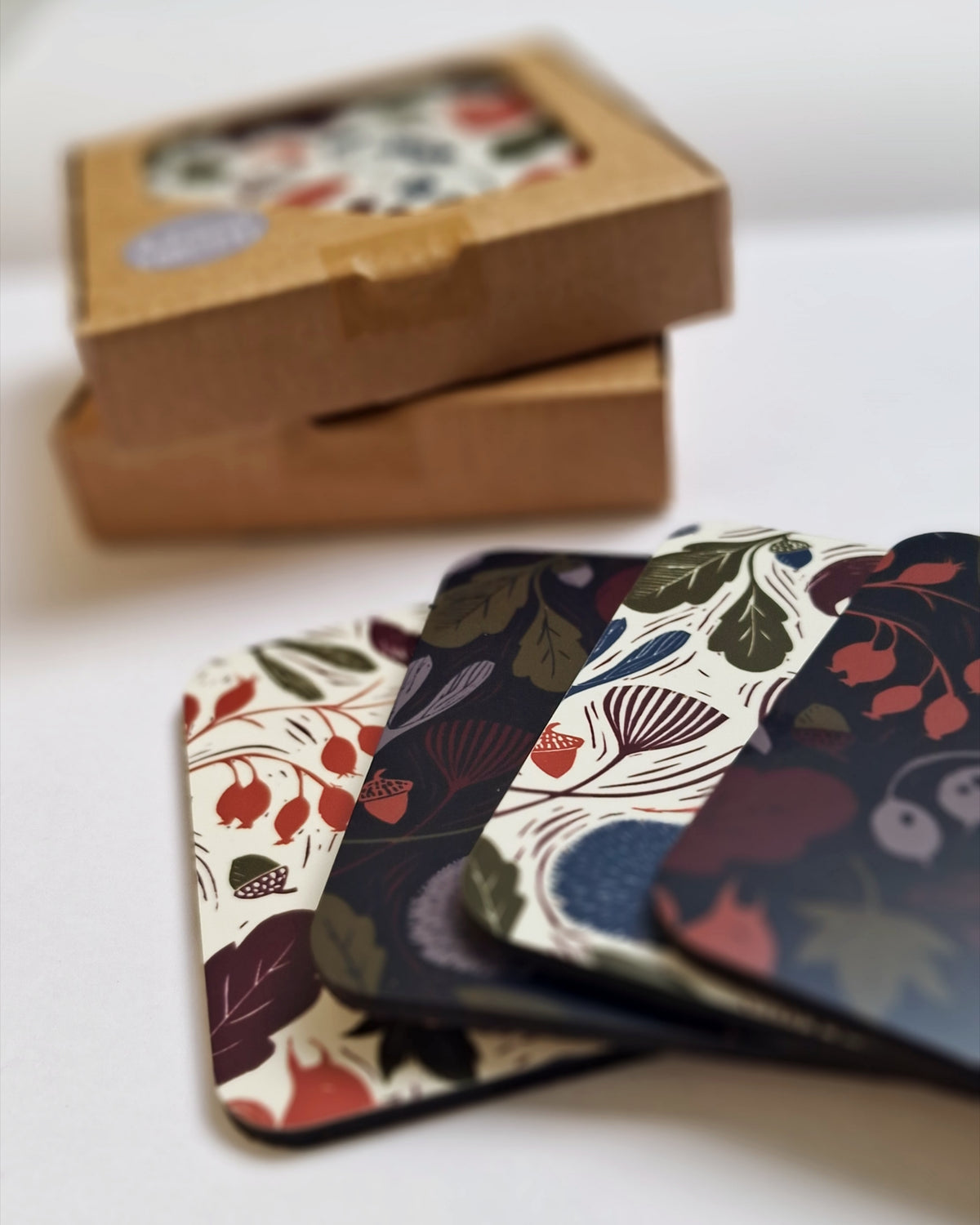 Set of 4 Coasters - Autumn Delights
