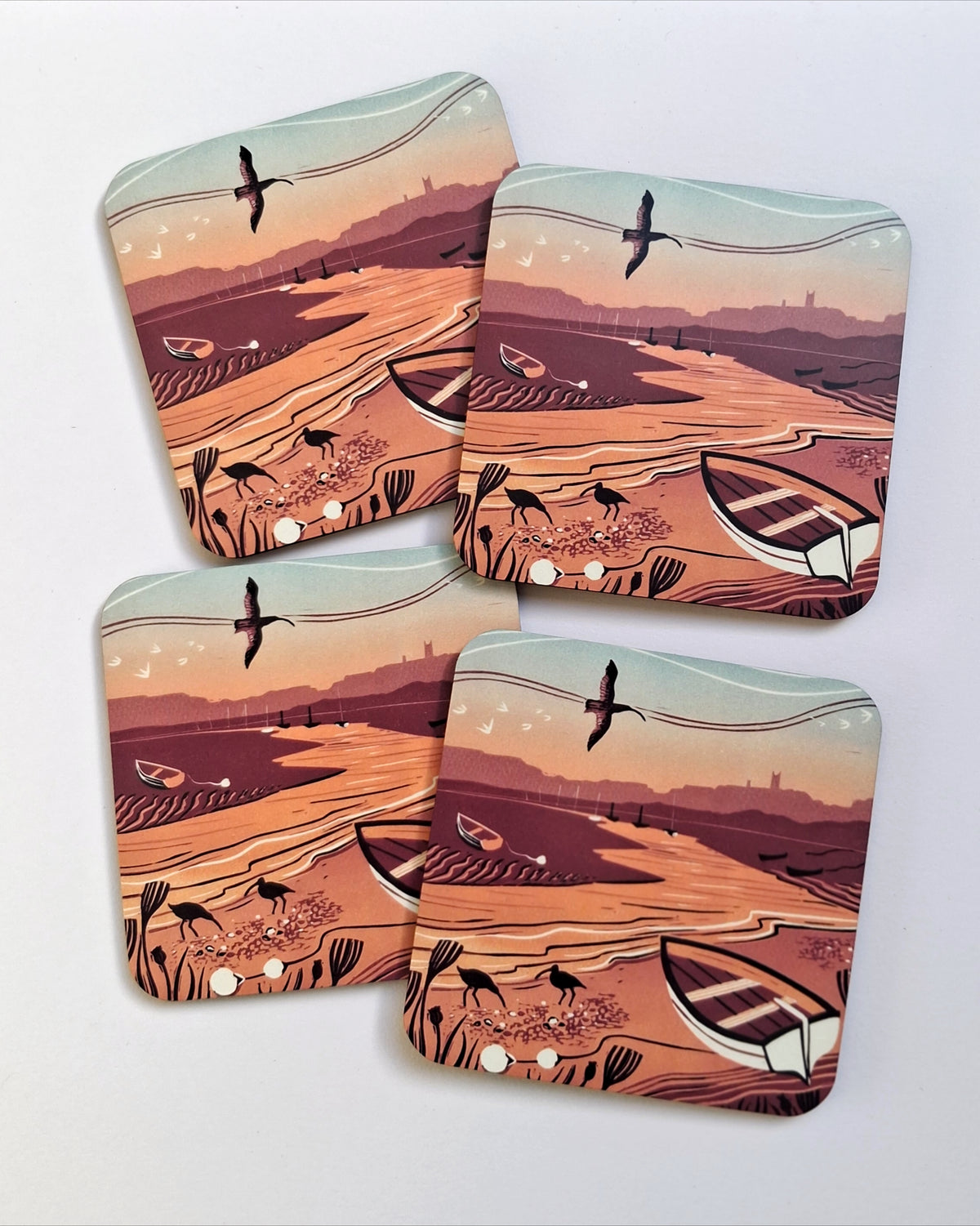 Morston Sunset Coasters - Individual or Set of 4