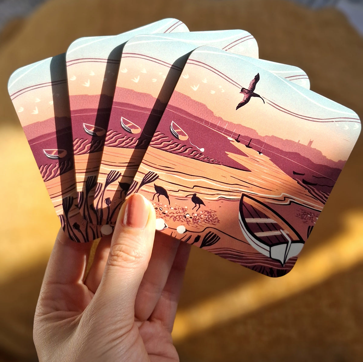 Morston Sunset Coasters - Individual or Set of 4