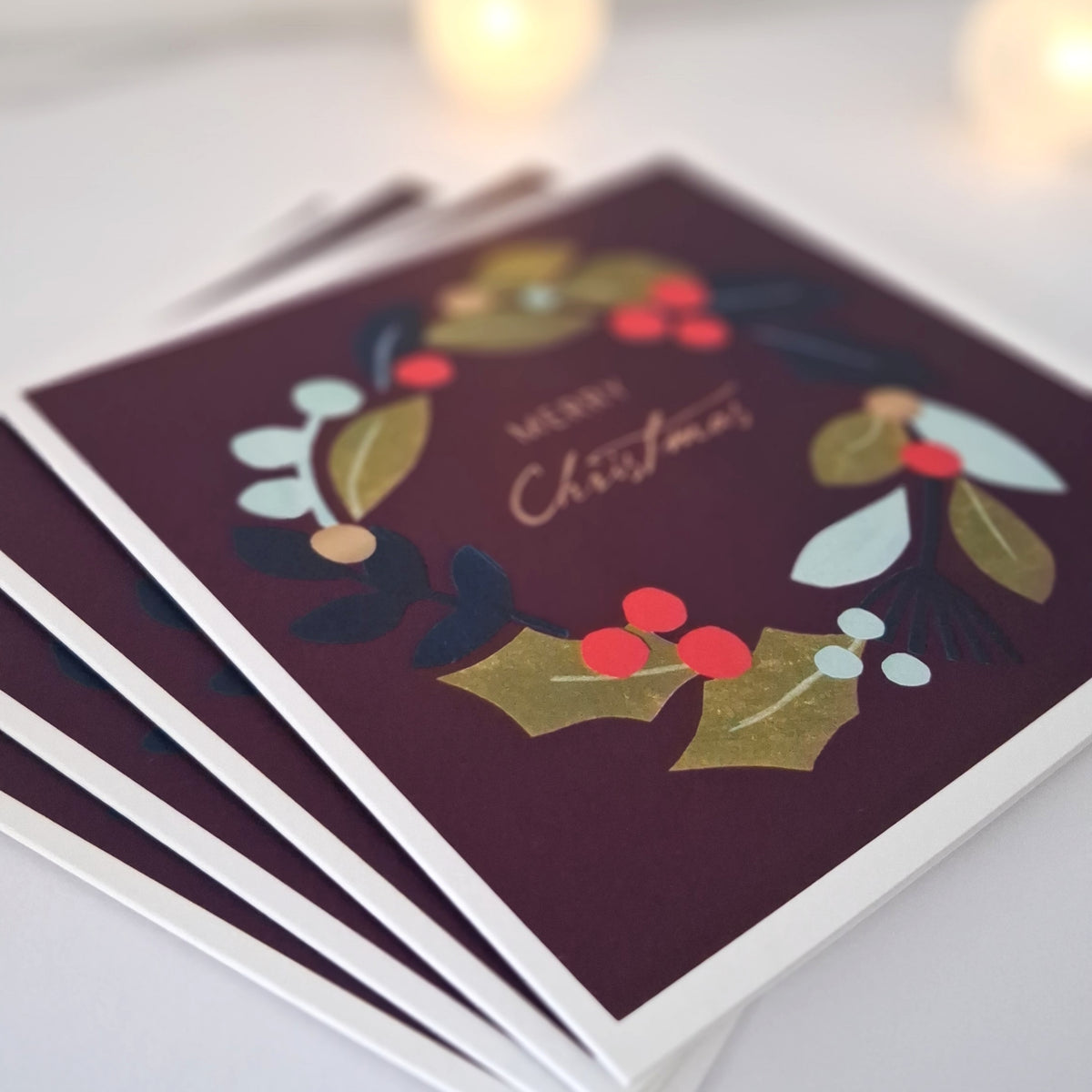 Christmas Wreath - Greetings Card | Christmas Card
